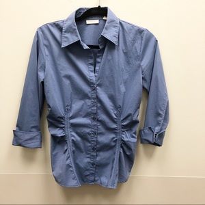 NY&Co periwinkle blue button down